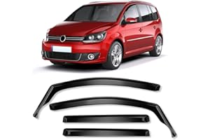 ‎OPALTOOL Opaltool Windabweiser Schwarz Kompatibel mit VW Touran 2003-2015, 4pcs Regenschutz zum Aufkleben für Fenster, Windabweiser Fensterscheiben für Autos