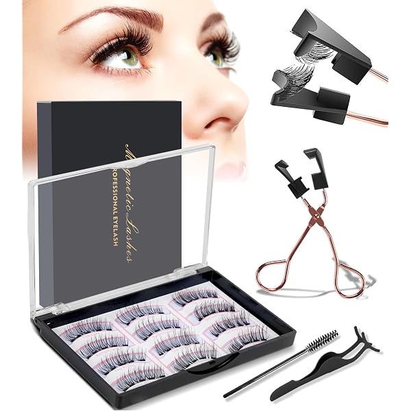 2 Paar Magnetische Wimpern – Wiederverwendbar, 3D-Effekt, Ohne Kleber, Inkl. Applikator & Etui