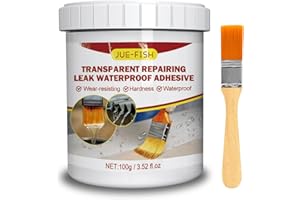 IJHYGD Sellador Impermeable,Sellador Fugas Agua,Piscina Waterproof Glue Pegamento Fuerte Silicona Transparente Silicona Liquida Pasta Selladora De Filtraciones(100g)