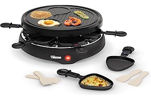 Tristar RA-2998 Parrilla – Para seis personas – Parrilla con moldes para creps