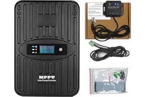 GCSOAR MPPT Charge Controller 40A +WIFI Cloud Moduel 12V/24V Auto Max Input 100V, 560W/1120W for Lead-Acid, Lithium Battery Charging , Common Negative.