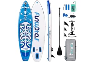 FunWater Stand Up Paddling Board nadmuchiwana deska SUP 320cm z wiosłem, plecakiem, pompką, footrope