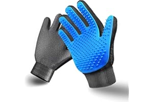 SSRIVER Gant de toilettage pour chat - Gant de toilette pour chien - Parfait pour les chiens et les chats, les chevaux, un pour chaque main