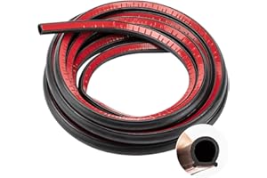 COLISAL Fafada Goma de Sellado 4m Burletes de Goma para Sellar Puertas de Coche Camión Junta de Goma 4m x 15mm x 15mm