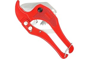 BRICOGAMO CORTA TUBOS COBRE Y PVC, Cortatubos de Tipo Trinquete, Cortador Tijeras Para Cortar Tubos Multicapa, Corte En Fontanería - Electricista Profesional. Máquina Cortadora De Metal, Cutter Abocardador.