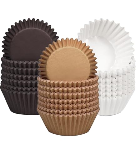 White Cupcake Liners HARFINGTON 50Pcs Cupcake Baking Cups