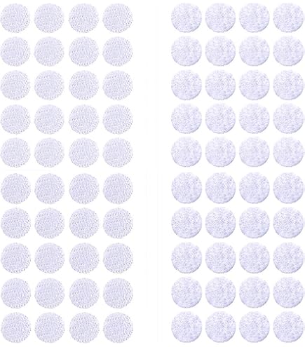 Pastilles Scratch Couture DIY Réutilisables Cyclingcolors Scratch Autocollant Rond Double Face 25mm - Lot De 24 Paires Noir | Pour Couture, DIY, Carterie DIY Créatif