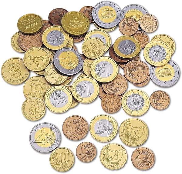 Learning Resources Set de Monedas Euro de Juguete – 100 Piezas para Aprendizaje Matemático y Juego Educativo – Edad 5+ - 1