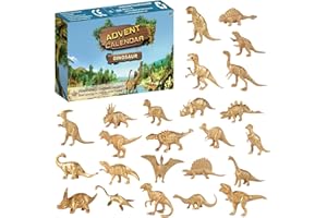 FADCAER Adventskalender 2023, Tierfiguren 24 Tage Countdown Kalender, Realistisches Tier für Jungen Mädchen Kinder,Weihnachts Countdown Kalender für Überraschungsspielzeug,Partygeschenke (Dinosaurier)