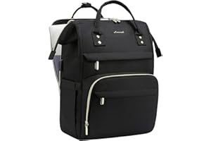 LOVEVOOK Rucksack Damen, Laptop Rucksack mit Laptopfach, Schulrucksack Tasche mit USB Ladeanschluss, für Schule Arbeit Uni Studenten Lehrer Business Büro