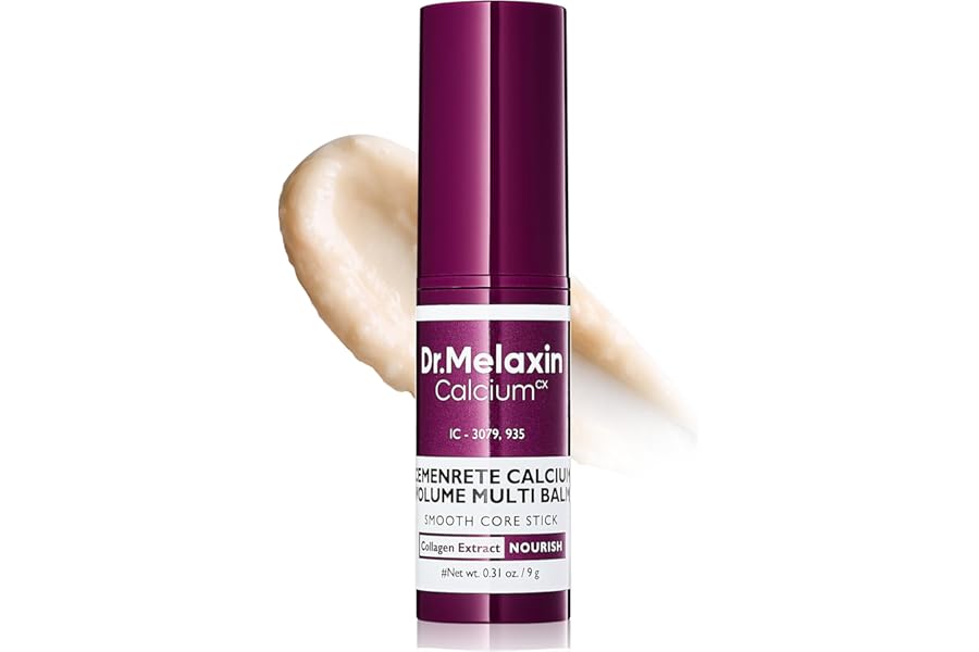 Dr.Melaxin Cemenrete Calcium Multi Balm Stick – Under Eye & Face Wrinkle Care, Firming & Hydrating Balm with Collagen, Smooth Makeup Prep & Instant Glow – Korean Skincare (9g)
