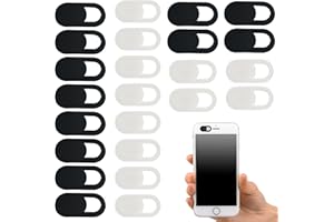 ZYBLSSBB 24 Stück Kamera Abdeckung Handy,Webcam Abdeckung,Laptop Kamera Abdeckung,Kamera Abdeckung Laptop,für Handy,Tablet,Laptops,Schutz Ihrer Privatsphäre(Schwarz+weiß)