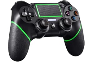 RivalPlay Controller per PS4, Controller Wireless con Vibrazione Duale, Trigger Lineari Sensibili, 6 Assi e Design Ergonomico