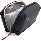 Inateck Portable Electronic Travel Cable Organizer Bag, Black | Tech Pouch Splash-Resistant for Cables, Power Banks, Hubs, He