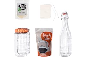 BLIGHTY BREW Kombucha Starter Kit - Make Your Own Kombucha - Organic Green Tea - Blighty Baby