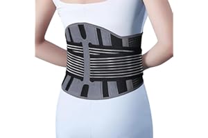 ABYON Back Support Brace, Back Support Belt Breathable and Adjustable for Lower Back Pain Relief, Lumbar Support Belt for Men and Women Sciatica Scoliosis (Size S: 29.5''-34.2'')