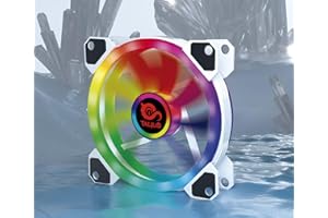 TALIUS - Iris Spectrum RGB/Cronos - Ventilateur, 12 cm, blanc