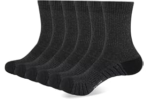 Mowenti Skarpety męskie 43-46 39-42 damskie 35-38 6 par zimowych sportów do biegania 47-50 skarpety robocze wysokie ciepłe termiczne koszykówka