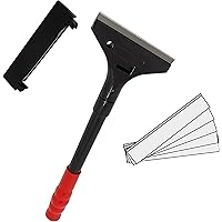 Farbschaber PREMIUM 30 cm Tapetenschaber [Schnellwechselvorrichtung] - 100 mm inkl. 5 Ersatzklingen [2er Set]