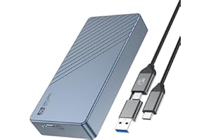 SAN ZANG MASTER SANZANG NVMe Alloggiamento Compatibile Con Thunderbolt 3/4 USB 4/3.2/3.1/3.0 Tipo C, 40 Gbit/s M.2 SSD Case per 2280 M-Key (B+M) NVMe, Fino a 2700 MB/s, Grigio
