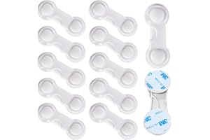RHZXD 10 Stück kindersicherung Schrank, Baby-Proofing-Baby-Sicherheitsschlösser, Schranksicherung Baby, Schrankschloss für Babys Kinder für Möbel, Küche, stark klebend, kein Bohren, Langlebig