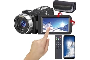 Produktabbildung: Somikon Videokamera: 8K-UHD-WLAN-Camcorder, IPS-Touchdisplay, 48 MP, 18-facher Zoom, App (8K Kamera, Videocame