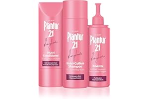 ‎PLANTUR 21 Plantur 21#langehaare Set: Nutri-Coffein-Shampoo, 200 ml + Booster, 125 ml + Nutri-Conditioner, 175 ml - verbessert das Haarwachstum und versorgt das Haar mit Coffein und Mikronährstoffen