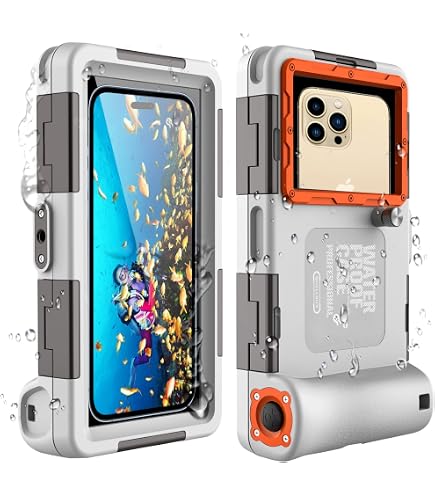 Étui Étanché IP68 15m Pour IPhone 16/15/14/13/12 Pro Max Et Smartphones 4,7-6,9'' - Coque Plongée Universelle Avec Dragonne
