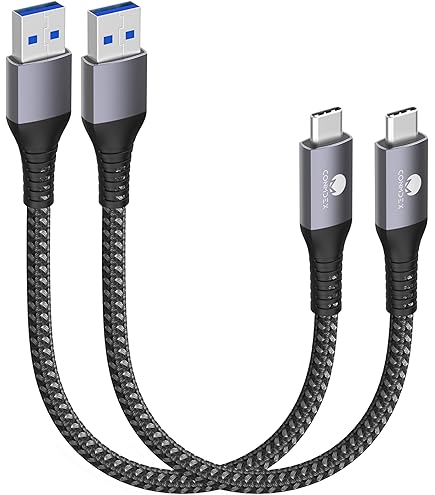 Cavo USB C A Spirale Per Ricarica Rapida 60W E Trasferimento Dati - Connettore A 90°, Lunghezza Regolabile 20-50 Cm, Perfetto Per Auto, Gaming E Dispositivi Mobili - 2