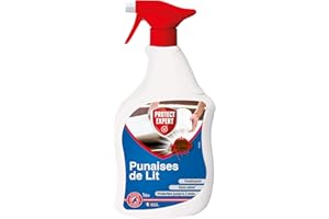 PROTECT EXPERT PUPAL1 | Anti-Punaises De Lits, Foudroyant, Prêt à l'emploi Aérosol 1L | Ne tâche Pas | Efficacité Longue Duré, Puissant
