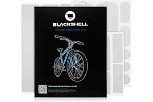 Blackshell® Lot de 21 films de protection de peinture pour vélo par exemple vélo de trekking, VTT, vélo de route ou vélo électrique