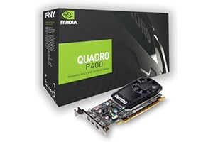 PNY Quadro P400 DVI Professional Graphic Card 2GB GDDR5 PCI Express 3.0 x16, Single Slot, 3x Mini-DisplayPort, 5K Support, Ultra-quiet active fan