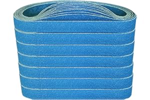 Nastri abrasivi in zirconio corindone, 10 x 330 mm,ciascuno 5 x grana 60/80/100/120/240/320 per per rimozione di metallo, legno, ruggine （30 PZ ）FEIHU