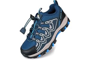 Uovo Boys Waterproof Hiking Shoes, Trainers, Kids’ Trekking Shoes, Outdoor Sports Shoes, Running Shoes, EU 27-40 UK jnr 9 – 6