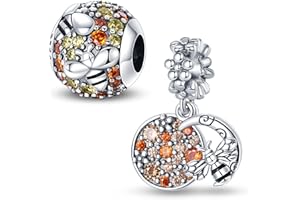 LNQOBU Charms ze srebra wysokiej próby 925 do bransoletek i żółwia, charms muzyczny, koraliki, biżuteria, prezent dla kobiet i dziewcząt