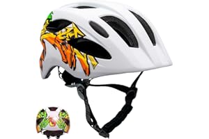 Crazy Safety Casco da Bici per Bambini 6-12 Anni S.W.A.T | Casco per Bicicletta, Skateboard, MTB e Pattini a Rotelle con Fanale Ricaricabile | Casco per Monopattino Regolabile 54-58 cm (Nero)