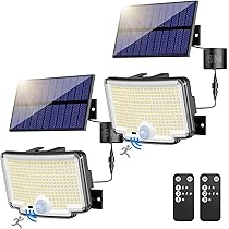 nipify 2 stuks solarlampen voor buiten, met bewegingsmelder, 368