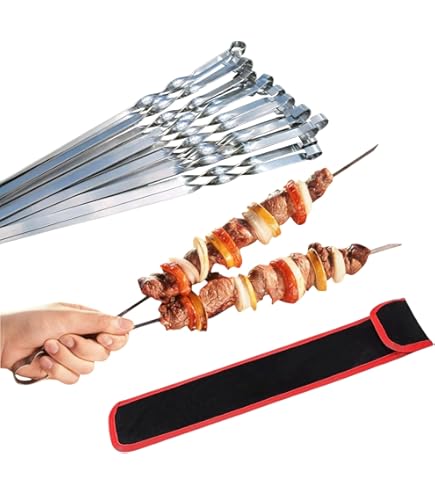 Zilverkleurige Nylon BBQ / Barbecue spiezen kopen? | Vergelijk de
