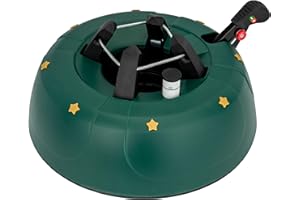 Star-Max Christbaumständer by F-H-S, Start 1, Modell 2019, für Baumhöhe 2,0m, Weihnachtsbaumständer mit Fuhebelfunktion und Einseiltechnik, grün
