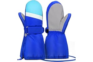 Hyeek Guantes Niño Invierno, Impermeables Guantes Nieve Guantes Esqui para Niños de 2 a 7 Años - Unisex Guantes Termicos Niño para Snowboard, Bici, Ciclismo