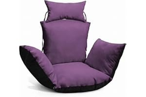 MG Design Coussin pour Fauteuil Oeuf Suspendu - en Tissu Durable, avec Rembourrage Doux, avec Appui-tête et ficelles pour Attacher - Coussin pour balancelle de Jardin, Chaise Suspendue