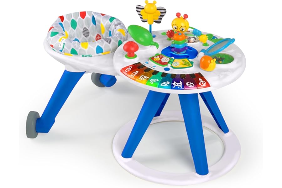 Baby Einstein Around We Grow 4-in-1 Walker, Discovery Activity Center and Table, Age 6 Months and up