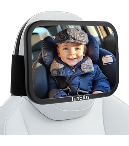 Baby-autospiegel, Veilige Achteruitkijkspiegels, Babyverzorging 360 ° Draaibaar Onbreekbaar Helder Zicht voor Vrachtwagens SUV's
