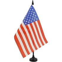 Set Bandiere Da Tavolo RFCO 4x6 Pollici – USA E Ucraina Con Base Nera (2 Pezzi) - Foto 6