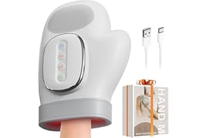 ‎DENTJET Intelligenter Handmassager mit Wärmekompression zur Schmerzlinderung für Arthritis und Karpaltunnelsyndrom-Linderung, Elektrischer Shiatsu-Handgelenk/Finger/Holz Massager