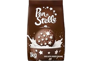 Pan di Stelle Biscotti Frollini con Cacao, Cioccolato e Latte Fresco Italiano, Colazione Ricca di Gusto, 1 Kg