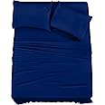 Utopia Bedding King Bed Sheets Set - 4 Piece Bedding - Brushed Microfiber - Shrinkage and Fade Resistant - Easy Care (King, Royal Blue)