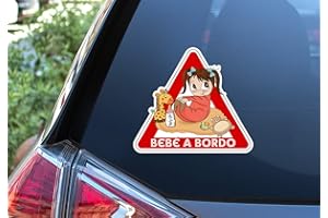 CRISPHY Adesivo in vinile Bebe bambina a bordo, Baby girl on Board. Adesivo in vinile per auto. (16 x 18 cm)