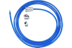 MAXIMEX WENKO Nettoyeur de tuyaux Mod, TWISTER déboucheur haute pression avec buse laiton Easy-Clip pour canalisations 3 x 250 x 3 cm Bleu plastique métal