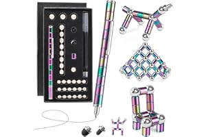 CTYESGH Magnetic Pen Fidget Pen,Magnetischer Kugelschreiber,Lustig Multifunktions Magnetstift, Stressabbau Druckkugelschreiber für Junge Männer & Frauen(Mehrfarbig)